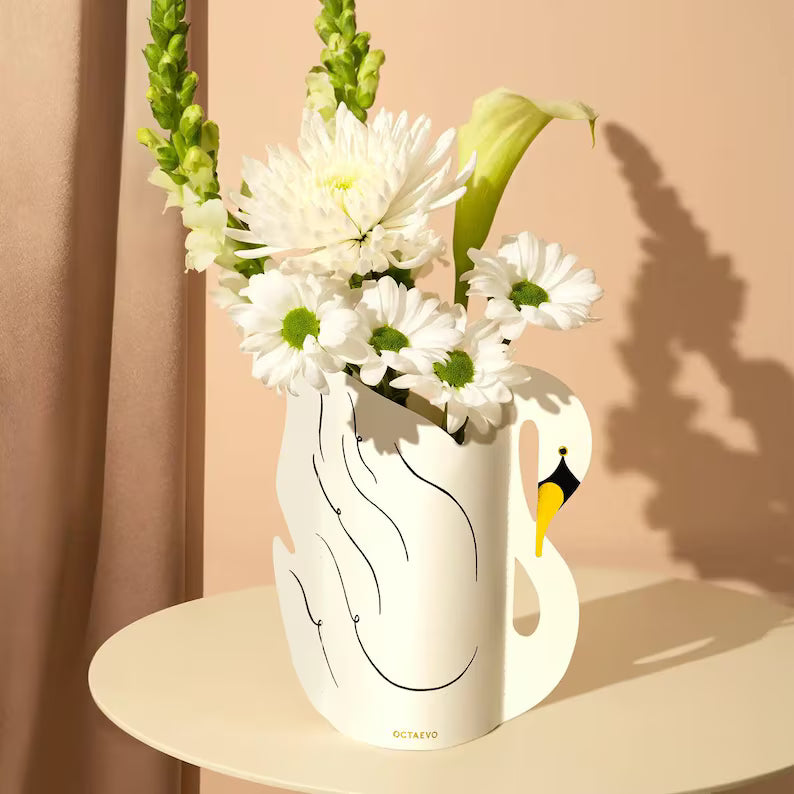 Mini Paper Vase Swan