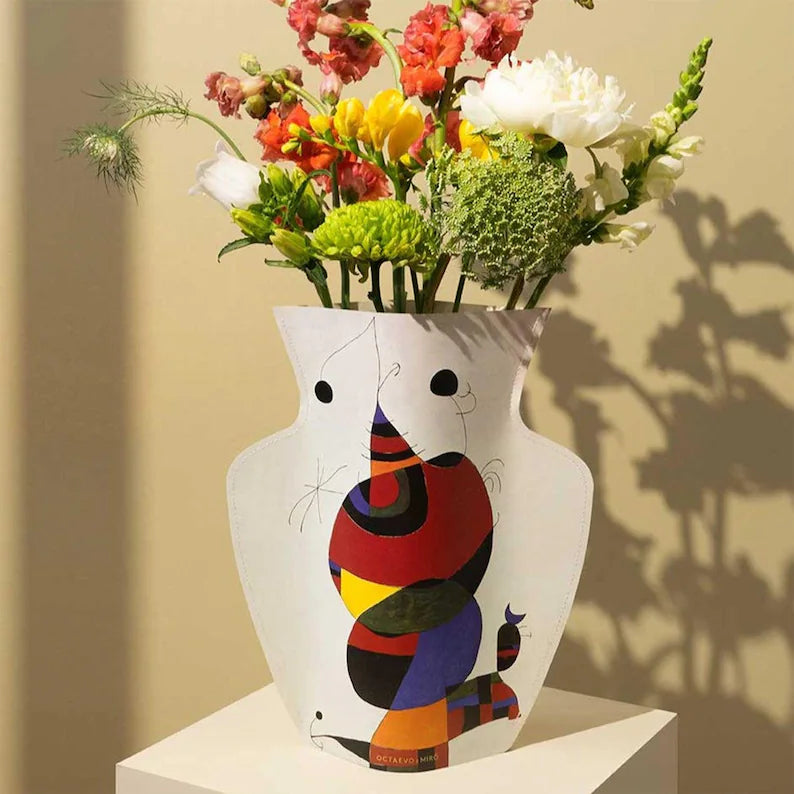 Miro Paper Vase - Ivory
